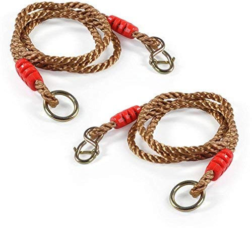 VGEBY Schaukel Seile, 2Pcs 1,8m Einstellbare Baum Hängen Starke schaukelseile Zubehör Sportartikel Vergnügungseinrichtungen Sportartikel Freizeiteinrichtungen