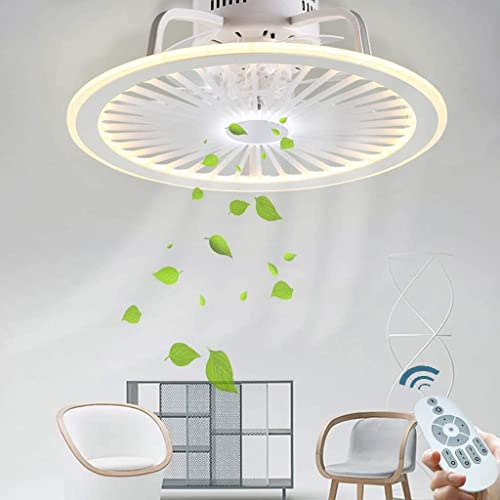 GHY Ventilatore A Soffitto con Illuminazione A LED Dimmerabili Lampada Remota Silenzio Metallo Acrilico Lampadario Camera da Letto Ventilatore Elettrico Plafoniera Soggiorno dei Bambini Fan Lamp