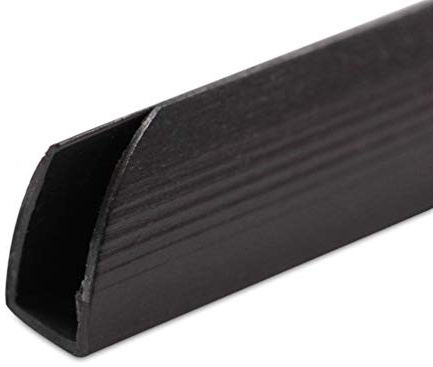 Klemmschienen zum Binden von Dokumenten, ohne Lochungen, schwarz, 6 mm, 100 Stück, für bis zu 25 Blatt