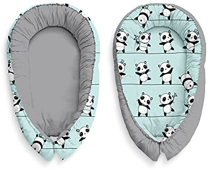 Multifunktionale Kuschelnest Babynest Kokon für Babys und Säuglinge, Nestchen, Reisebett, 100% Baumwolle, antiallergisch