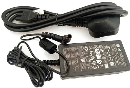 19V 1.7A Power Supply for LG 22TK410V-PZ 22 TV Monitor. Mains Cable Included.