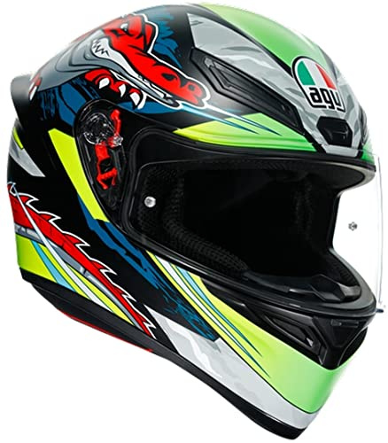 AGV Helm K1 MULTI MS DUNDEE MATT LIME/ROT