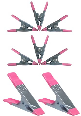 Craft Clamps - Heavy Duty Spring Clamps - 2 Sizes (2 inch & 4 Inch) - 8 Piece Set by Charmed By Dragons