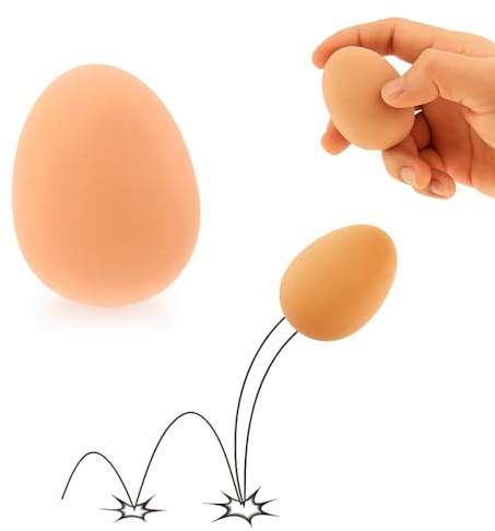 Faux œuf rebondissant très réaliste, farce et attrape, accessoire de théâtre, balle rebondissante