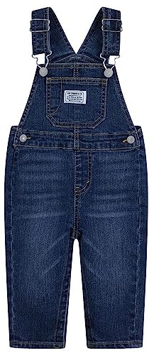 Levi's Lvn Denim Shortall 6Ed533, Salopette Bimbo 0-24, Blu (Por Vida), 6 mesi