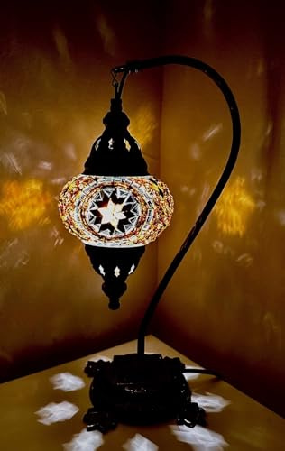Samarkand - Lights Mosaiklampe Mosaik - Stehlampe M Tischlampe orientalische lampe mosaic lamp GOLD-STERN