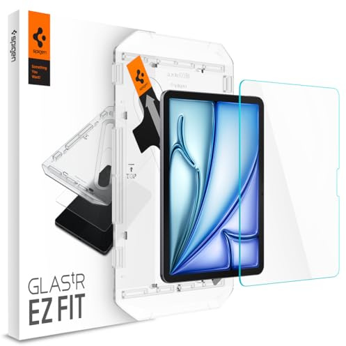 Spigen EZ Fit Schutzfolie [1P] für iPad Air 11 Zoll M4(2026), M3(2025) | iPad Air 11 Zoll M2(2024), inkl. Installationskit, Kristallklar, Kratzfest, hüllenfreundlich, 9H Härte Folie