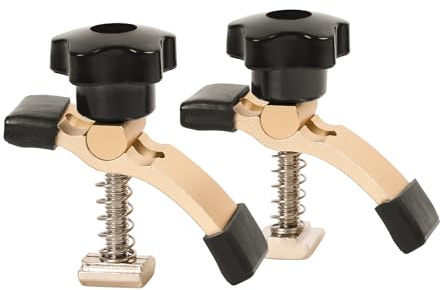 LUNYEE 2PCS Mini Hold Down Clamp Kit, CNC Router Clamp for Woodworking and Metalworking, Compatible with 3018 CNC Router Machine, 3018 Pro Max/ 3018-Pro Ultra, 2.5’’Lx 0.8’’Wx 2.4’’H