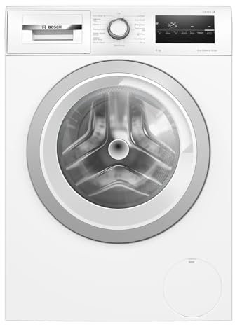 Bosch WAN28259GB Series 4, Washing Machine 9kg, Quiet Wash Cycle, Iron Steam Assist, Hygienic washing, Speed Programme, Night Wash Option, Reload Function, 1400 rpm, Frontloader Fullsize, White