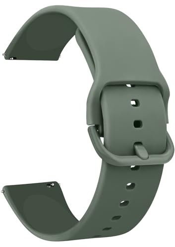 Tobfit 20/22 mm klockarmband i silikon med snabbstängning för män och kvinnor, 22mm