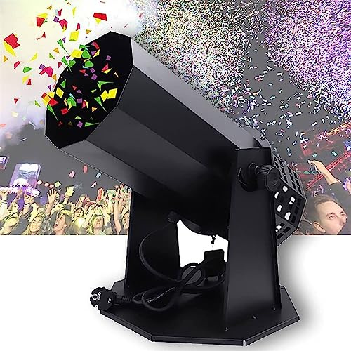 Máquina lanzadora de confeti con mando a distancia, crea efectos mágicos de escenario con cañón de confeti inalámbrico para Halloween, Navidad, altura de chorro de 8 a 10 m