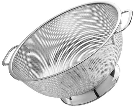 ABOOFAN Multi-functional Sieb Mit Doppelgriffen Für Obst Und Gemüse Abtropfen Von Spaghetti Langlebig Und Leicht Zu Reinigen Perfektes Küchensieb Für Effizientes Kochen