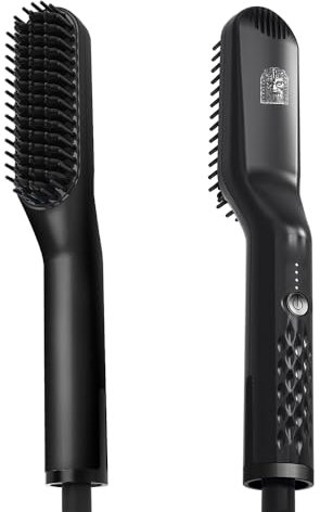 Odenson Beard Straightener Hair Straightening Brush with Wire for Beard Care and Styling