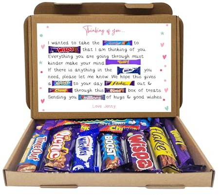 Personalised You got this Thinking of you Treat Box, Hug in a box, Letterbox gift, Cheer up, Pick me up, Good Luck gift, gift for friend - Pink - From I/Me