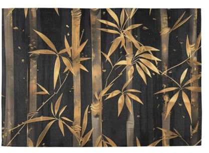 Golden Decorative kids placemats for dining table rustic underplate mat tapetes para mesa de sala set of 6 12x18