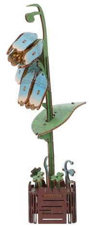 Yardwe Kit de Construcción de Flores de Madera para Adultos Rompecabezas DIY sin Pegamento Juego Educativo para Decorar el Hogar y Regalo para Año y Ocasiones Especiales