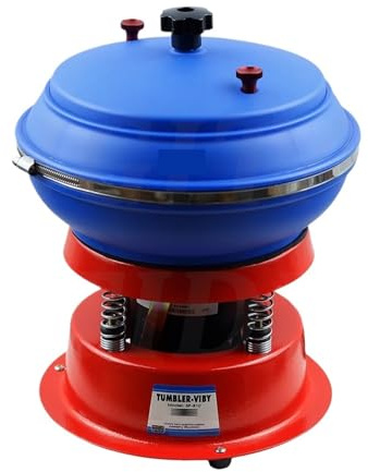 Máquina pulidora vibratoria de tambor con capacidad de 3,5 L for joyería y metal. Herramientas de pulido y esmerilado vibratorio. Rendimiento potente