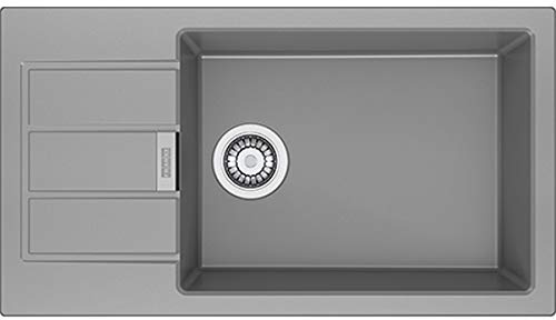 Franke 114.0496.098 granito fregadero de cocina con un solo cuenco, Gris