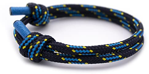 Wind Passion - Rope Bracelet for Men & Women - Adjustable String Bracelet for Men - Sailors Knot Ripcord Bracelet - Nautical Mens Wrist Bracelet - Sturdy & Waterproof Paracord Bracelet