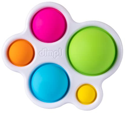 Fat Brain Toys Original Dimpl Brand Baby Spielzeug, Sensorisches Spielzeug für Babys ab 10 Monaten, interaktives Babyspielzeug, Fidget Toys, 1 Stück