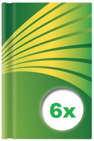 Stylex 76372 Kladde DIN A5, Lineatur: Blanco, 6er Sparpack