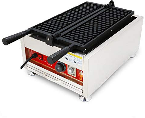 CGOLDENWALL Commercial Waffle Maker Rotating Waffle Iron with Non Stick Cooking Plates 3200W Electric Fast Operation Waffle Machine with Temperature Control Time Setting (220V)