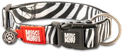 Max & Molly Gotcha! Smart ID Hundehalsband - Zebra Classic, S