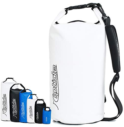 riptide Dry Bag – vattentät packpåse med axelrem | vit | 40 l