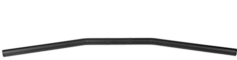 22 mm Manillar de la motocicleta Retro Iron Bend Drag Bar Refit Reemplazar pieza(Negro)