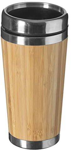 5 five simply smart SECRET DE GOURMET Tazza isotermica in bambù e inox, 38 cl