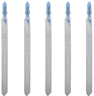 Juego de 5 Hoja de Sierra de Calar para Vástago en T de Metal, 5PCS T318A de Corte Rápido