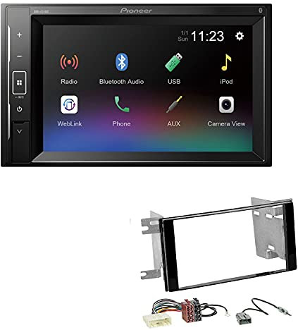 Pioneer DMH-A240BT 2-DIN Autoradio Bluetooth USB passend für Subaru Impreza 2007-2012 Klavierlack schwarz