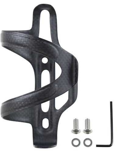 ROADNADO Portabidón de Bicicleta Bicicleta Ligera y sólida Portabotellas de Agua de Bicicleta Sistema de retención Seguro de Fibra de Carbono Portavasos de Bicicleta para MTB Bicicleta de Carretera
