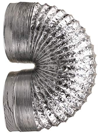 DOITOOL 7 Inch 5 Feet Dryer Vent Hose Aluminum Flexible Ducting, Duct Hose for Heating, Ventilation and Air Conditioning