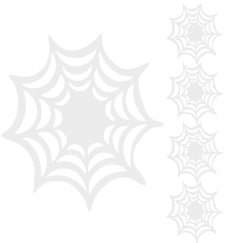 Happyyami Leuchtende Untersetzer Halloween Spinnennetz 5Er Set Silikon Wärmeisolierung Tassenmatte rutschfest Tischdeko Für Party