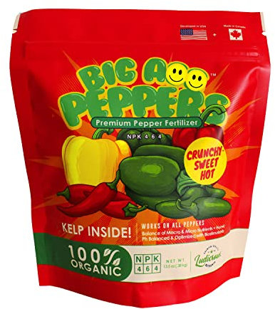 Big A Pepper Fertilizer – 12 oz Premium Organic Fertilizer for Peppers – Eco-Friendly Organic Plant Food for Garden – Gardening Fertilizer for Crispy and Delicious Peppers of All Types