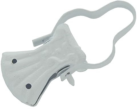 100PZ PINZA PER TENDE CON ARCO LACCATO BIANCO