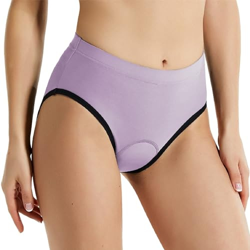 BALEAF Vadderade cykelshorts kvinnor 4D vadderade cykelunderkläder cykel undershorts cykelgel ridning snurra, 1-taro lila, M