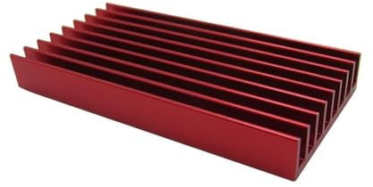10 Pezzi 60x30x8mm Dissipatori di Calore in Alluminio BTC USB ASIC Dissipatore di Calore Rosso Bitfury Radiatore in Alluminio (Color : with 3M Tape)
