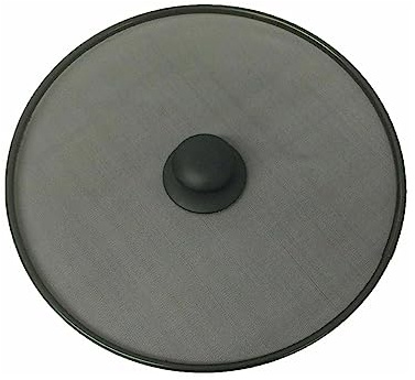 PNJB Kitchen Frying Pan Splatter Screen Cover, Guard Protective Lid with Knob, Handy Housewares, Prevents Oil Splatter, Safe and Durable Construction (29cm)
