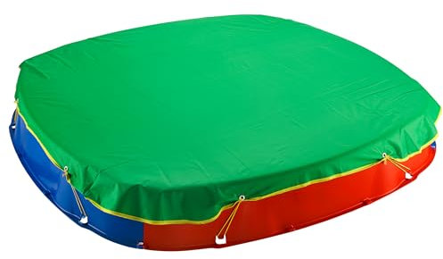Abdeckplane für Buri Premium Sandkasten Kunststoff 150 x 150 x 20 cm Made in Germany Kinderspielzeug Garten buddeln Buddelkasten Kies Sand Spielen sehr stabil und robust absolut hochwertig