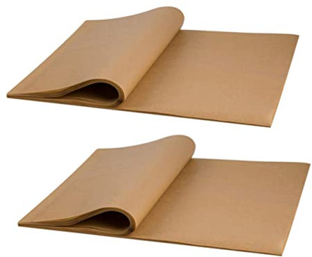 PRETYZOOM 200pcs Parchment Paper for Air Fryer Baking Non-Stick Unbleached Sheets Grease Paper Liner