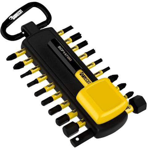 SabreCut 21pcs MRSCB01 78mm Magnetic Impact Bit Holder Kit with 32mm Bits | Heat-treated steel, strong magnetic hold and corrosion-resistant black oxide finish provide durable high-torque use
