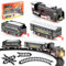 The Magic Toy Shop Battery Operated Train Set with Track and Functioning Head Light - Electric Train Set, Train Gifts For Kids, Toy Train, Kids Train Set, Battery Train Set, Train Gifts for Boys Girls