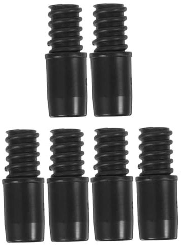 BEBEMOKO 6pcs American Threaded Tip Replacement Set for 22mm Metal Mop Handle Poles, Threaded End Connector Adapter for Broom, Telescopic and Extension Pole Repair, Household Cleaning Tools