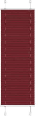 vidaXL Plissee Bordeauxrot 45x150 cm Stoffbreite 44,4 cm Polyester