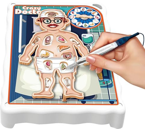 Elektronisches Brettspiel, Herausforderung Körperposition, Lustiges Manipulationsspiel, Brettspiel für Kinder ab 5 Jahren, für 1 oder mehr Spieler, Klassisches Manipulationsbrettspiel