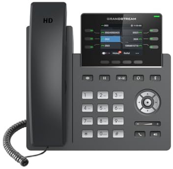 Grandstream GRP2613W IP Phone | 6 Lines, 6 SIP Accounts | 2.8-Inch Color Display | Wi-Fi 6 | Dual-Port Gigabit Ethernet with Integrated PoE