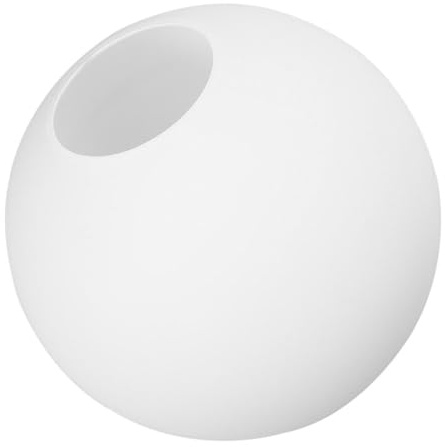 Milisten Moderner Lampe Schirm aus Glas Runder Ersatz Lampenschirm für Stehlampen und Tischlampen Dekorativer Glasschirm mit 30mm Kaliber für Wohnzimmer und Büro
