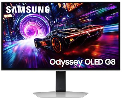 Samsung Odyssey OLED LS32FG810SUXXU 32 4K UHD Gaming Monitor - 0.03ms, 240Hz, 3840x2160, HDMI 2.1, Displayport, USB (Renewed)